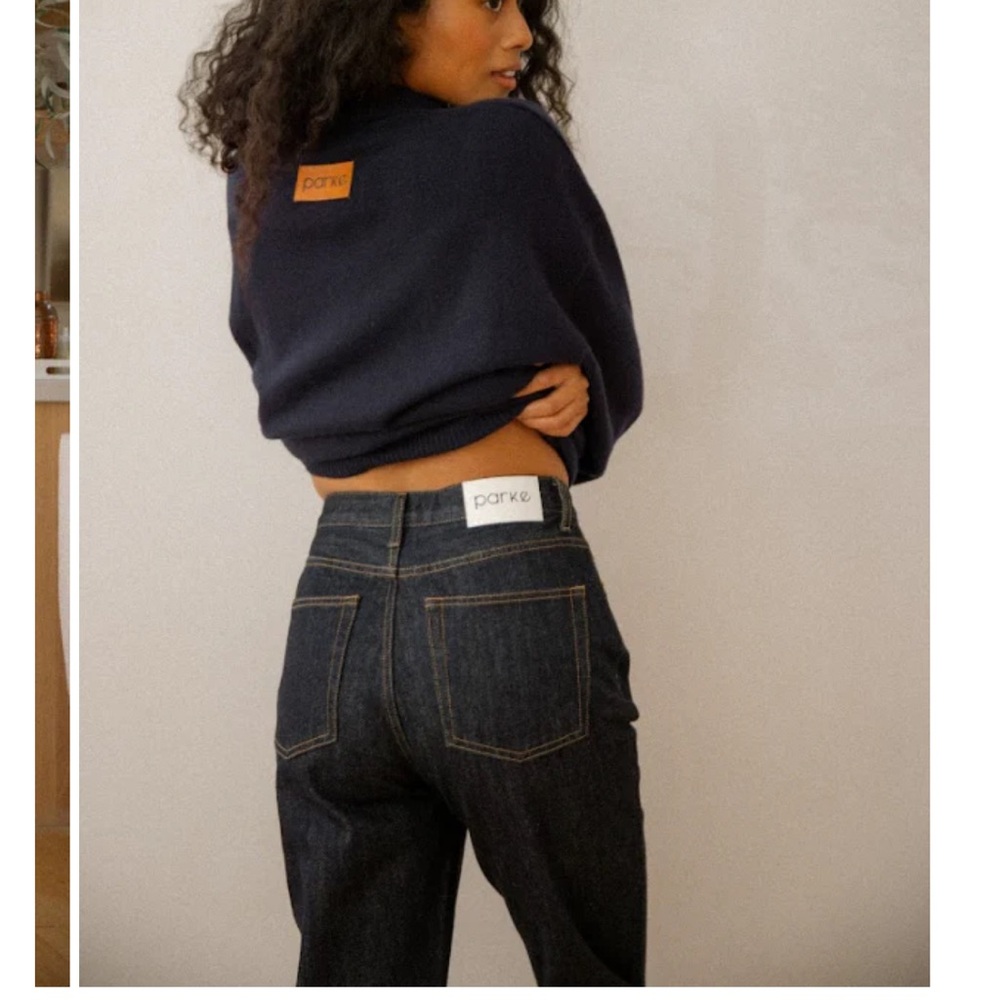 Parke Women's Straight Leg Jeans in Dark Indigo